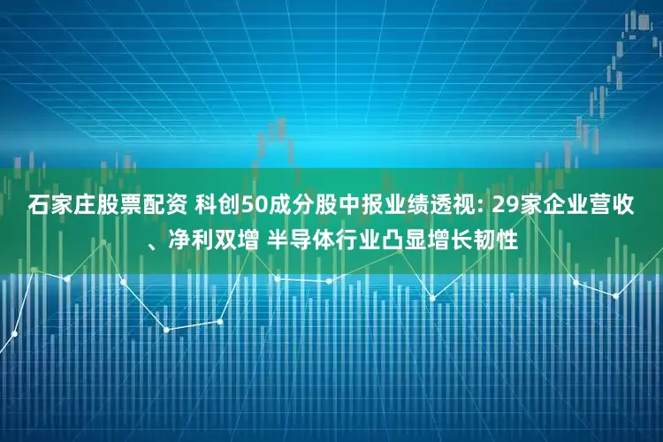 石家庄股票配资 科创50成分股中报业绩透视: 29家企业营收、净利双增 半导体行业凸显增长韧性
